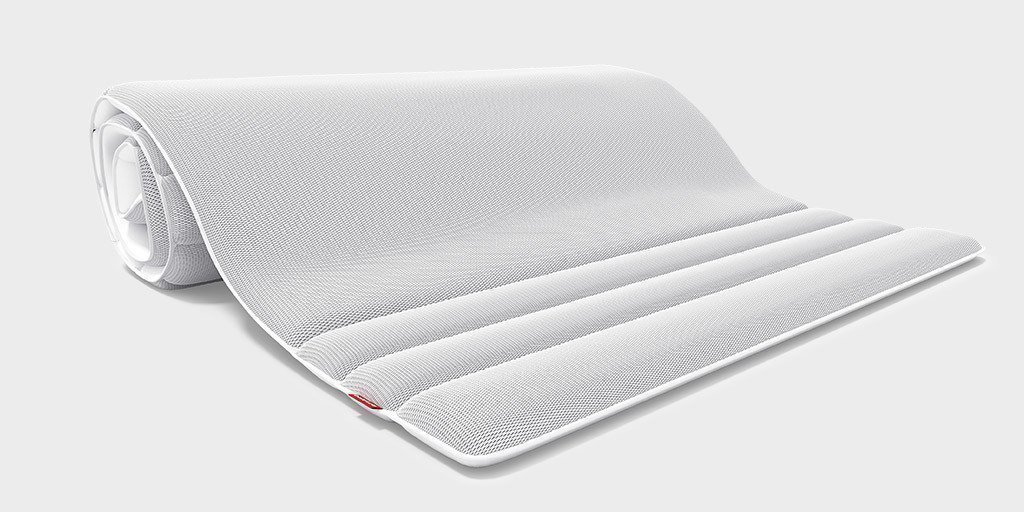 Surmatelas BODYGUARD à moitié déroulé